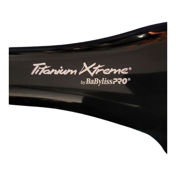 BABYLISS PRO TITANIUM XTREME 2000 WATT BLACK PROFESSIONAL TURBO HAIR DRYER - Picture 2 of 7